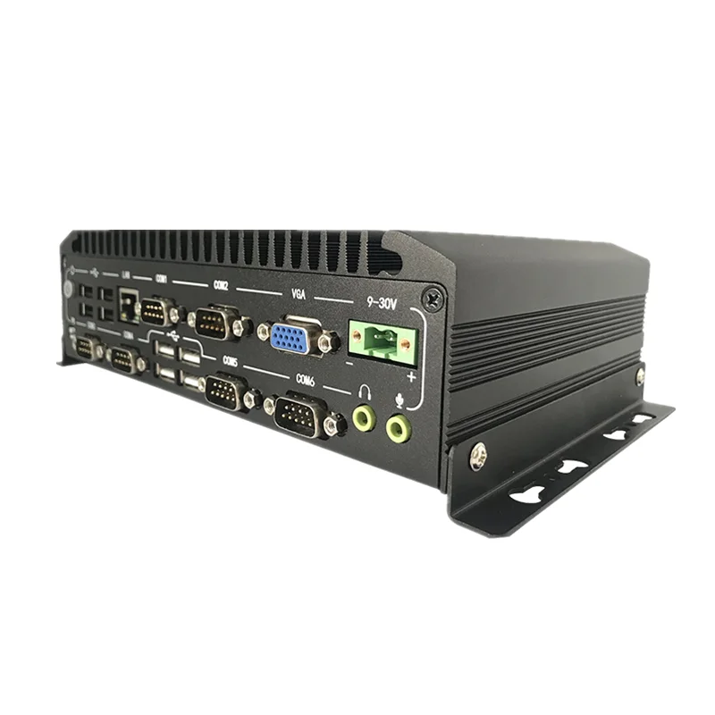 Безвентиляторный ПК x86 ЦП J1900 четырехъядерный 2 * LAN GPIO 9-30V DC промышленное управление компьютерное окно