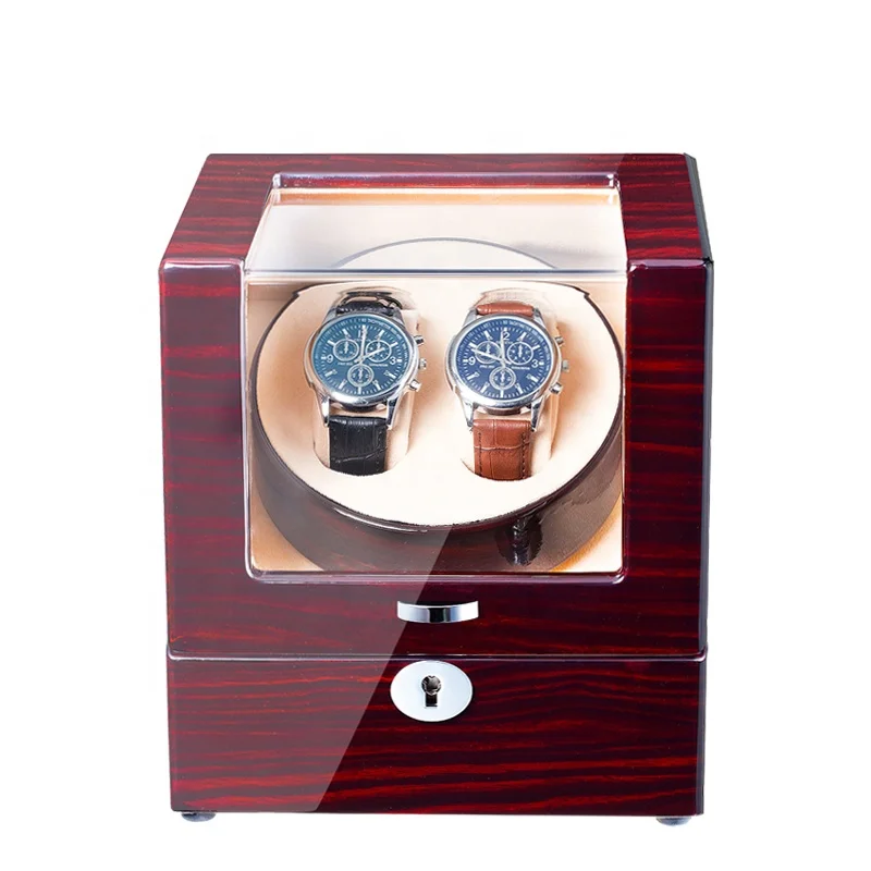 Wooden automatic watch case quiet motor manufactures auto watch winder box