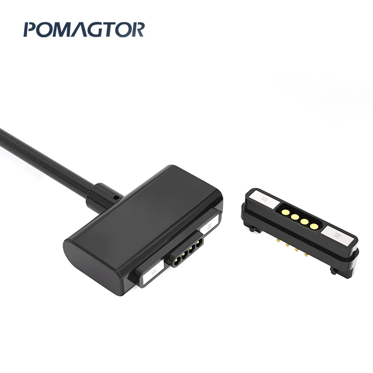 Manufacturer Wholesale 5V 1A Brass gold-plated TK4PIN-5 Magnetic Data Cable For children positioning shoes