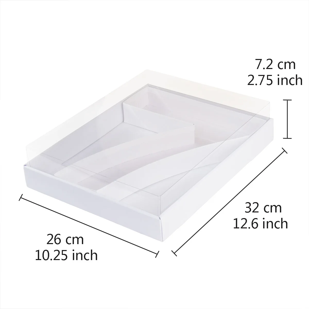 12 inch Birthday Treat Surprise Gifts Filable Mache Clear Snack Lid Cupcake Number Shaped Box For Strawberry