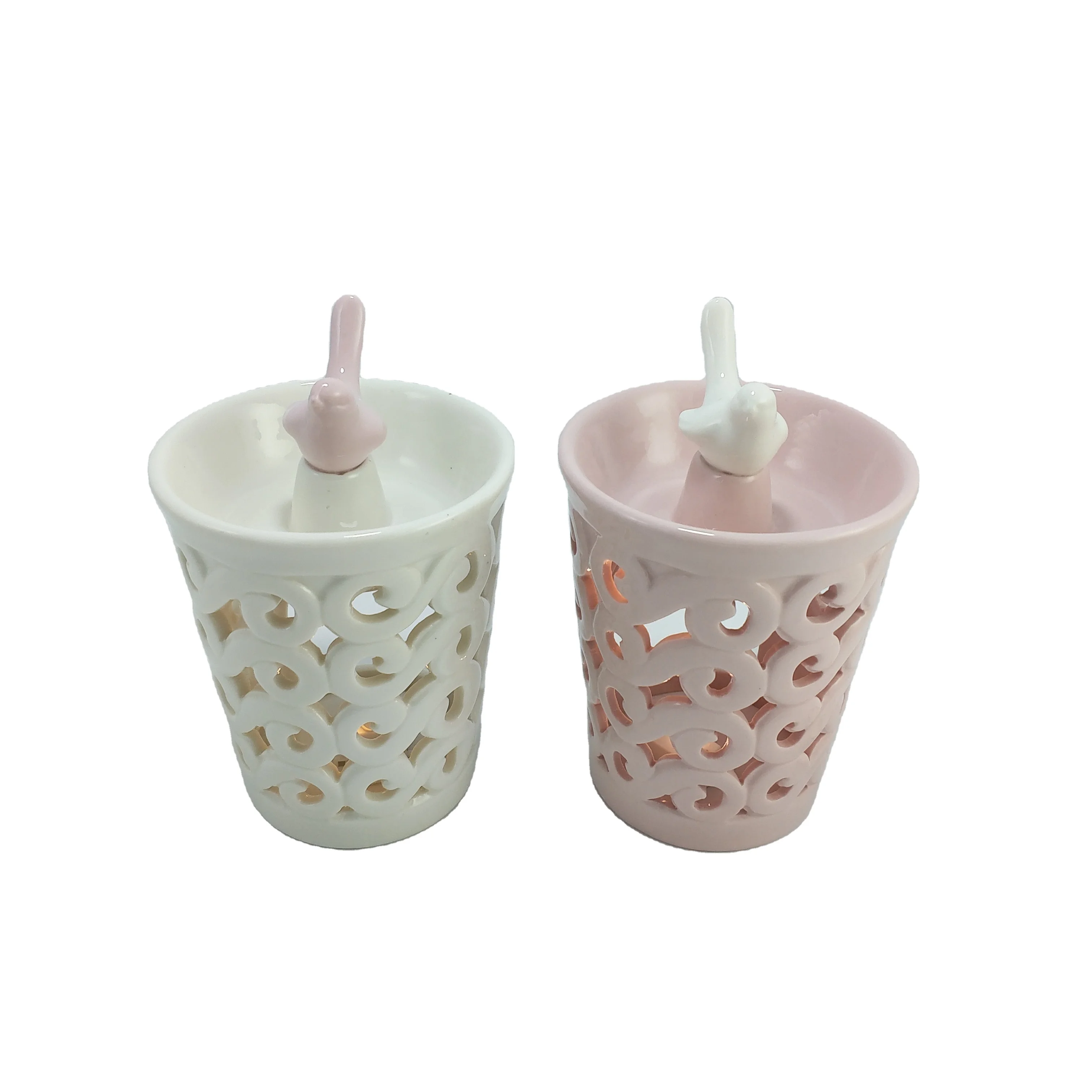 Ceramic Aroma Lamp Furnace Candle incense Burner with Bird