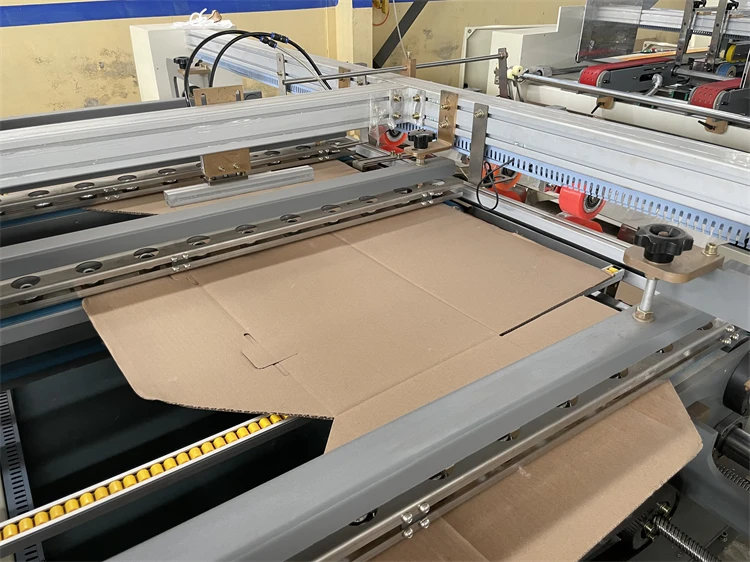 Semi Automatic Carton Corrugated Two Piece Folder Gluer machine