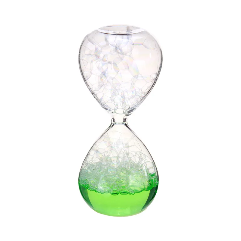 House Decoration Color Liquid Bubble Puff Hourglass Timer