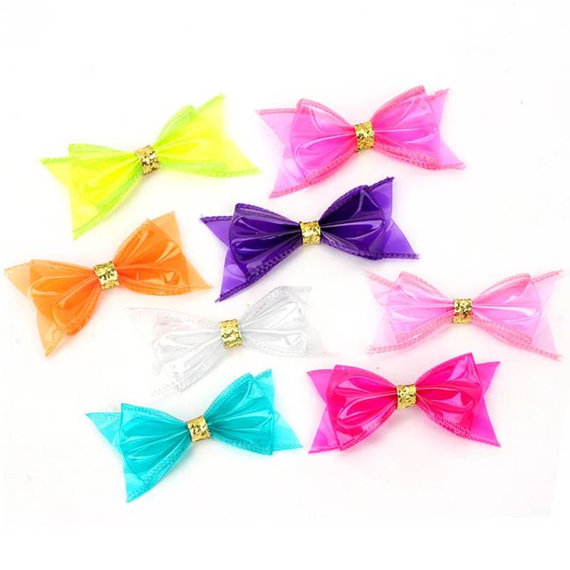 Новое поступление Amazon, летние пластиковые детские галстуки-бабочки карамельного цвета