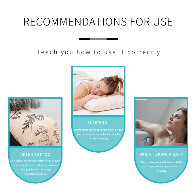 Wholesale 10m Protective Breathable Tattoo Film Initial Healing Tattoo Supplies Tattoo Repair Stickers