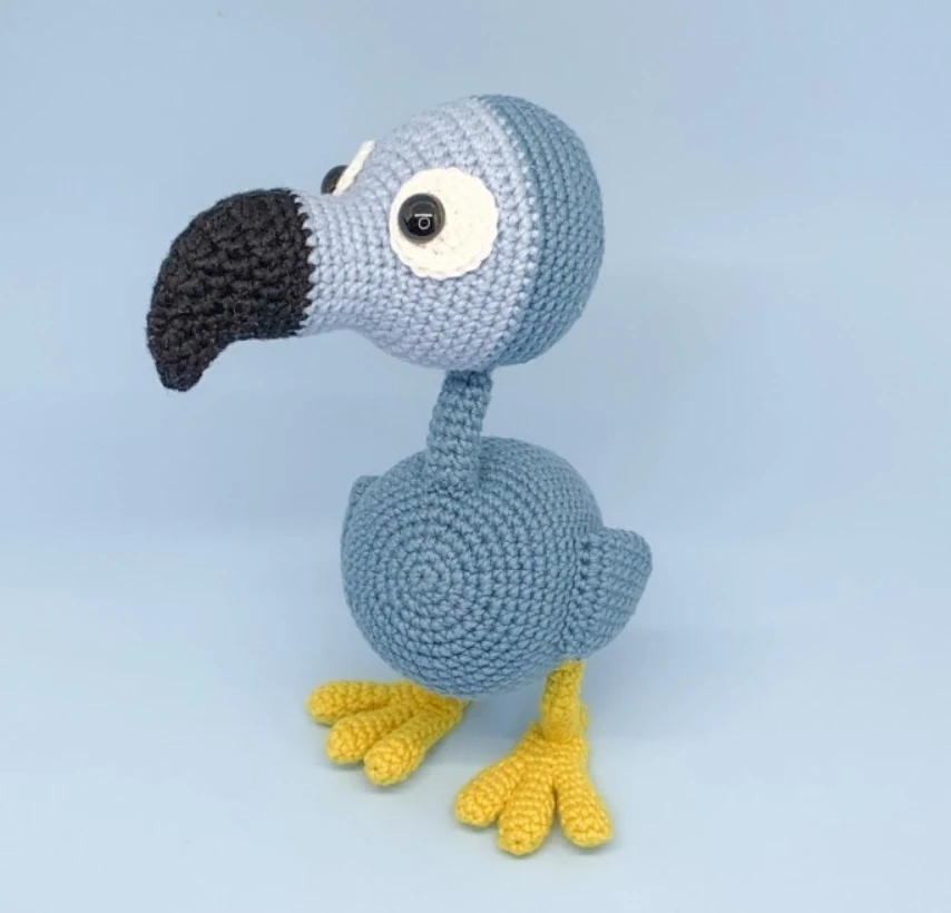 Custom Style Adorable Crochet Dodo Bird Knitting Baby Products Cotton Yarn Material For Baby Soft and Safe Kids Toys