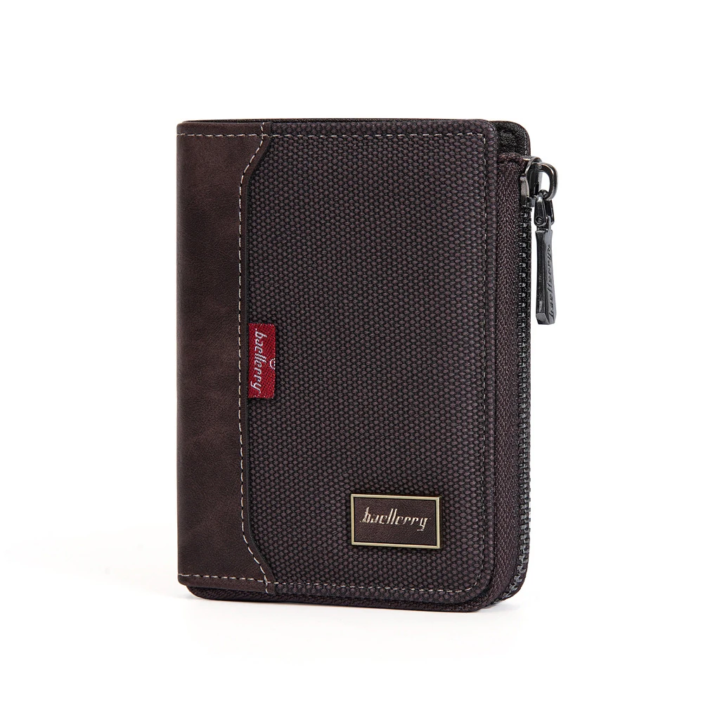 Baellerry Korean RFID Multi-card Position Card Holder Short Coin Bag Men Cash Envelope Zipper Wallet