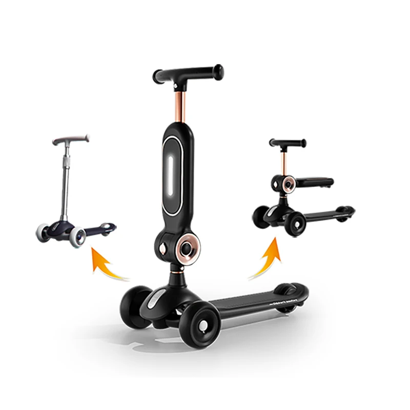 Wholesale Price Foldable Design 3 Wheel Push Scooter For Children/Kids Scooter With Light