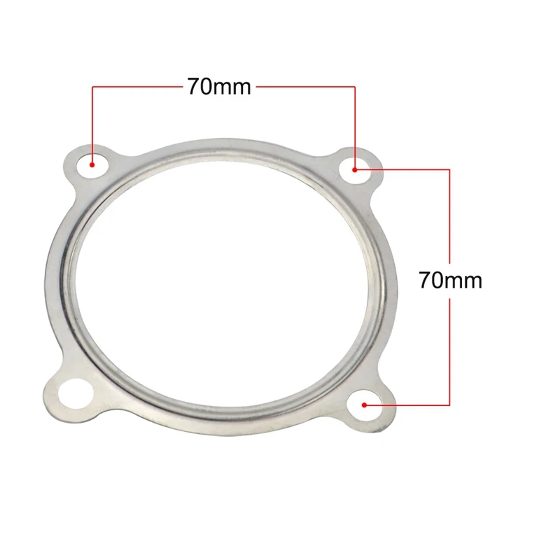 WSFS Hot 5PCS 3 Inch Inch 4 Bolt SS 304 Turbo Exhaust Downpipe Flange Gasket For GTX30 GT30 GT35 GTX35