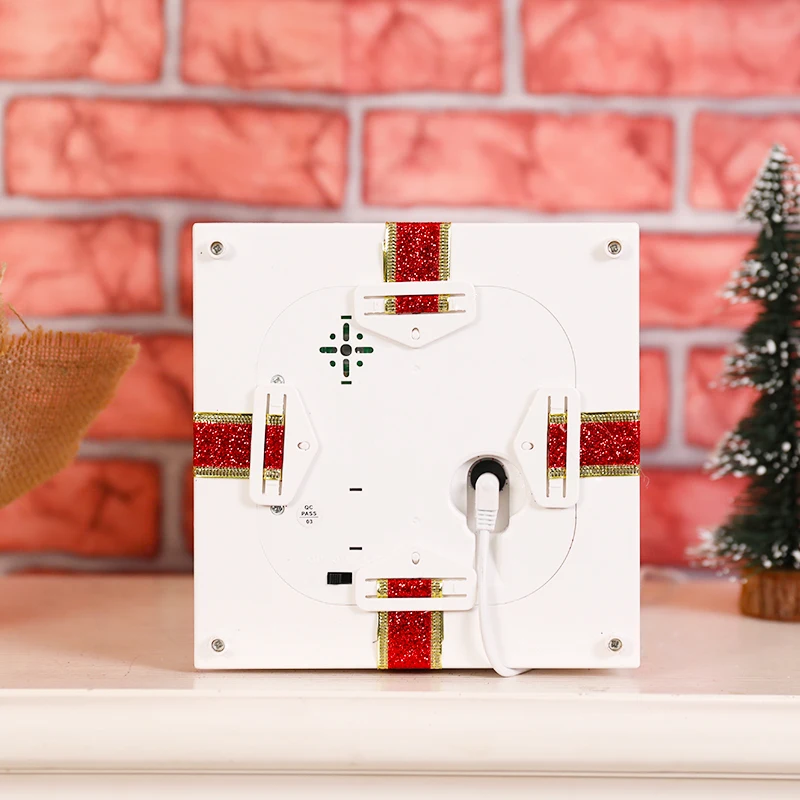 
Transparent Falling Snow LED Musical handmade christmas cube boxes gift led for christmas decorations 