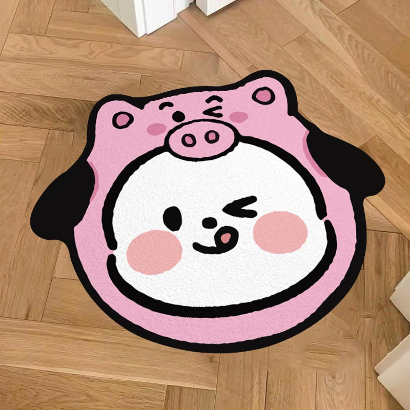 Fresh and lovely shape rug Aesthetically decorated with custom colors and designs tufted rug for bedroom living room Shape Rug