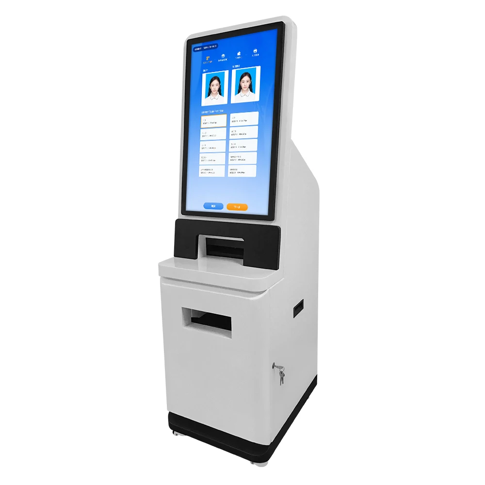 32inch university Automatic Self Service photo printing kiosk / A4 Document Printing kiosk