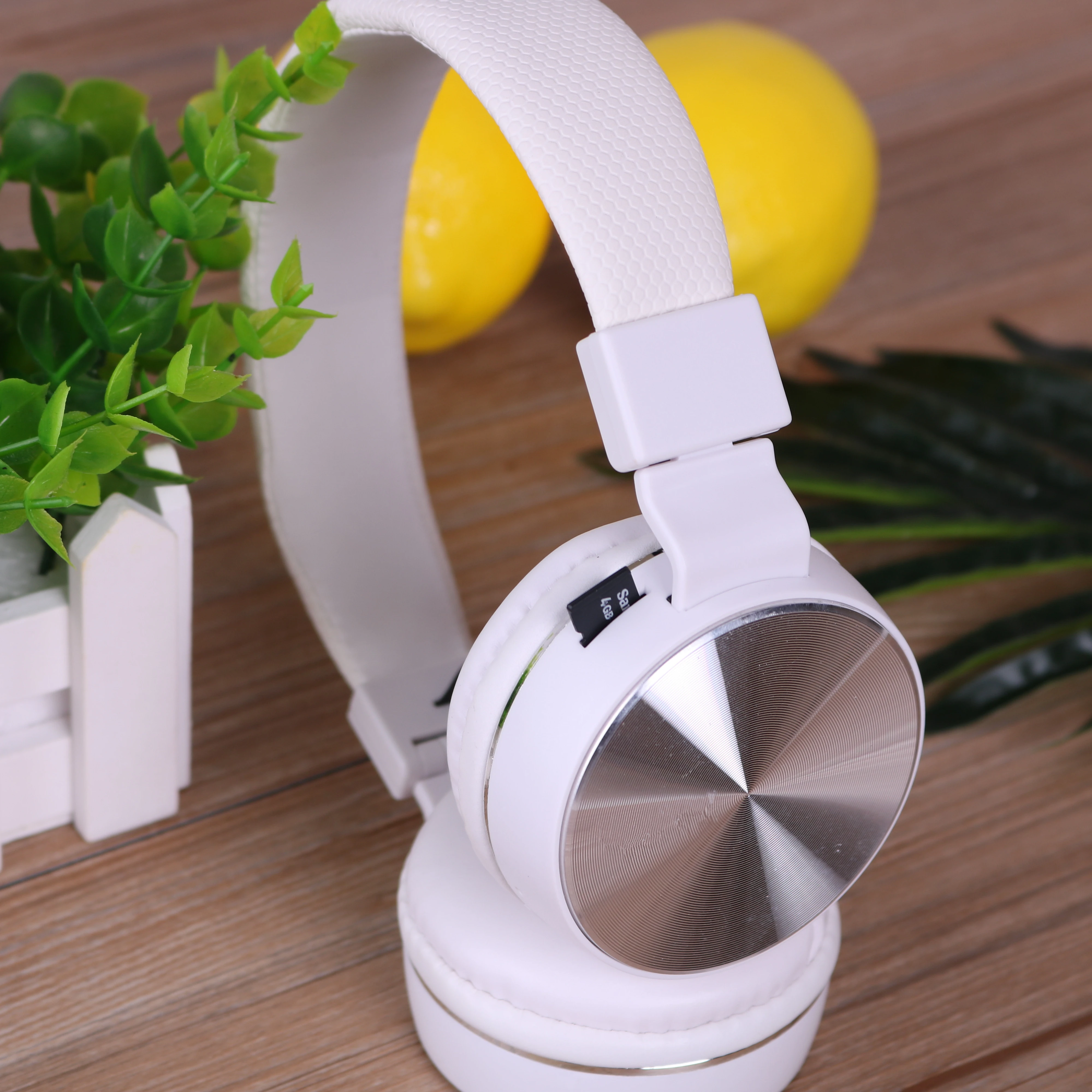 Складные металлические Беспроводные стереонаушники с бантом и хлопковым покрытием для воспроизведения музыки, высокое качество звука