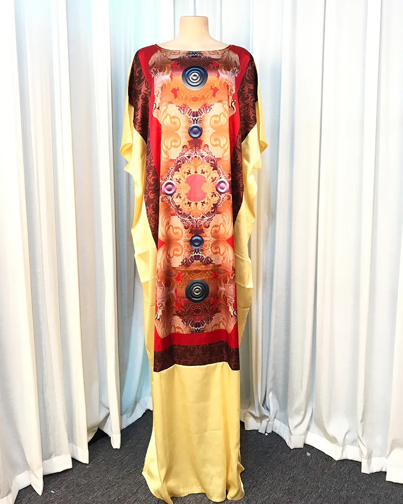 
African Print long Dress For Women Maxi Dresses Dashiki Robe Female African Clothes 