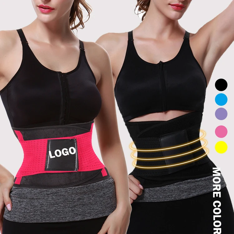 
Wholesale Comfortable Black Sport Corset Belt Fat Burning Woman Elastic Waist Trainer Private Label Belt 