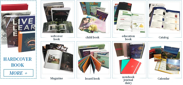 Professional Book Print High Quality Customized Design Softcover Book English Brochure