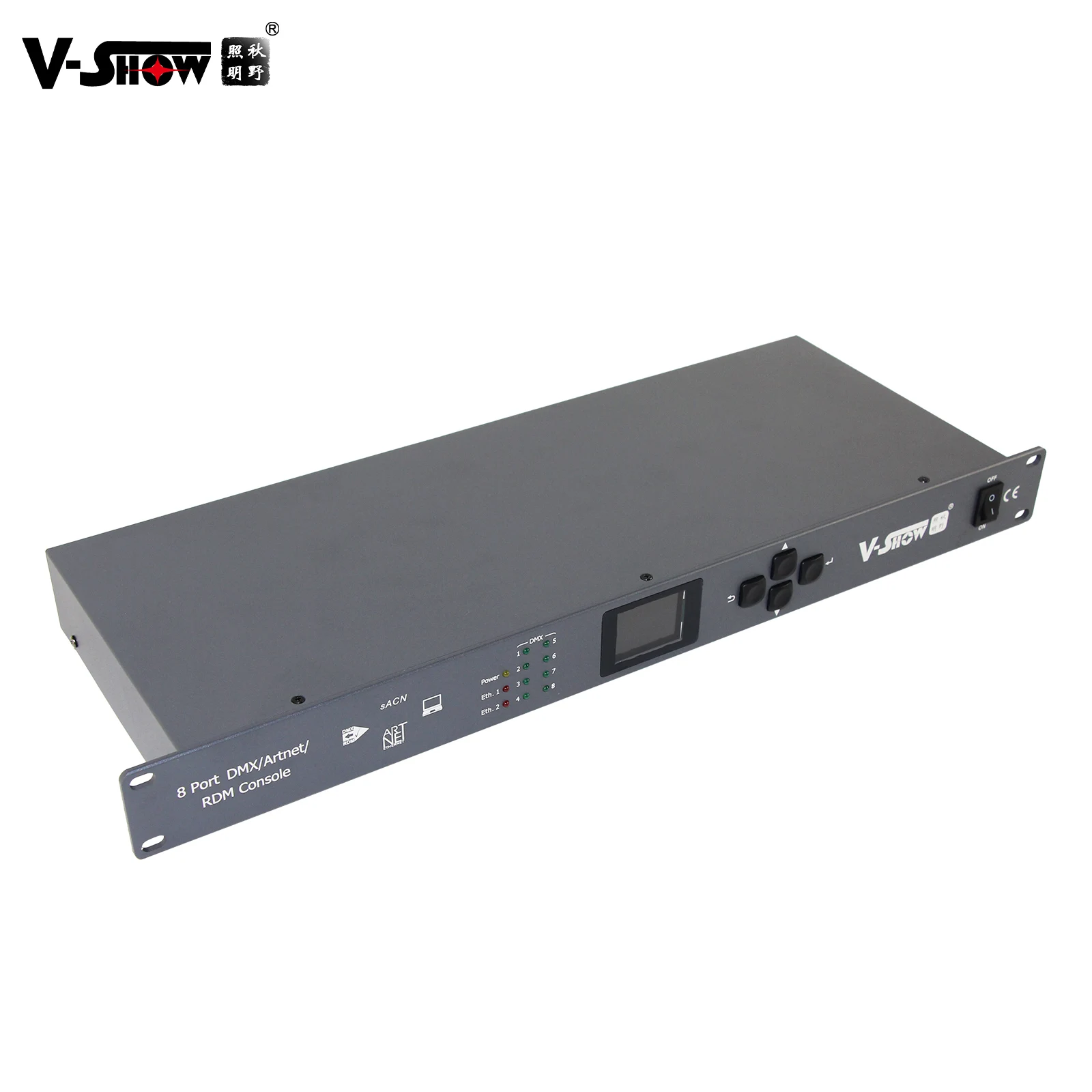 VSHOW  ARDS08  8 Port DMX Artnet  RDM console DMX Controller for stage lights Fixture Control