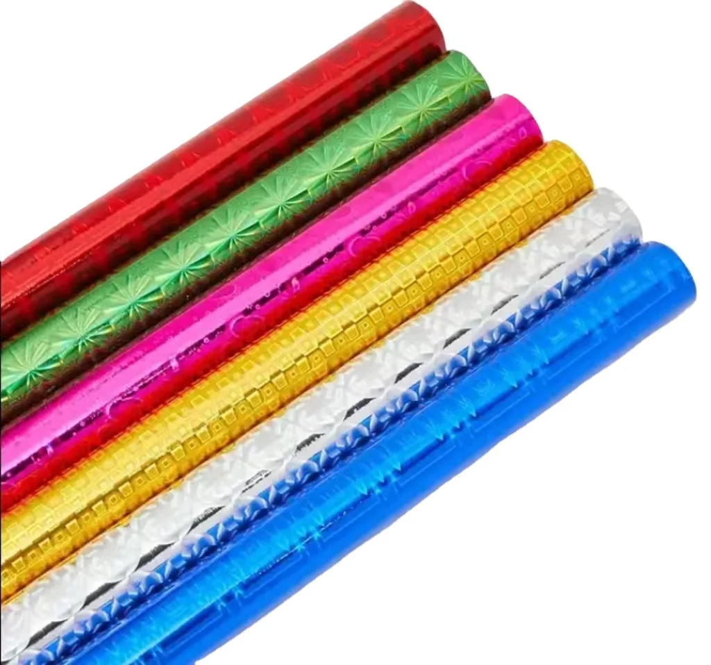 metalized colored hologram BOPP, PET, CPP Films for Packaging Printing thermal lamination decoration