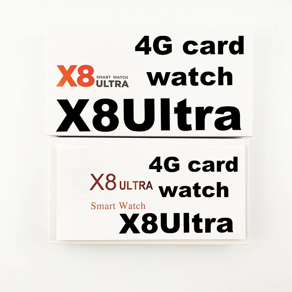 X8 4G Sim Card Smart Watch Android OS 10 GPS Wifi Smartwatch X8 ROM 2G RAM 16GB Ultra Network Phone Calling Smartwatch