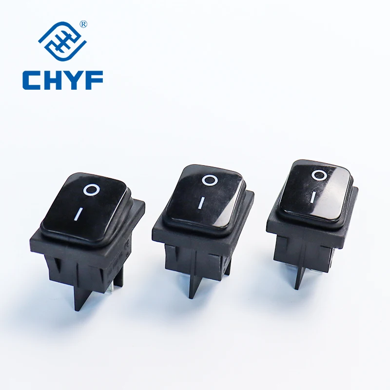 CHYF KCD4 15A/20A 250VAC водонепроницаемый IP67 коромысло переключатель с 2-мя позициями включения-выключения Красной светодиодной и синей лампой 4/6 контактов