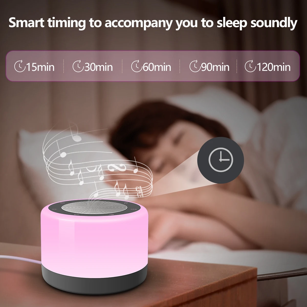 Hot sale night lamp light sound machine white noise machine sleep adis