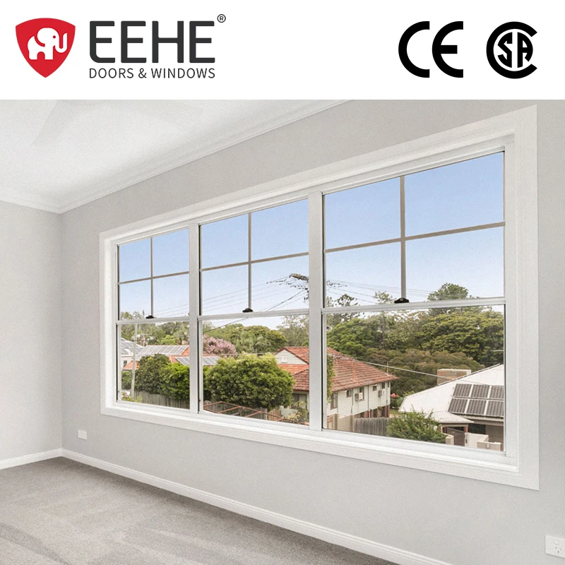 EEHE double-hung aluminum alloy casement windows custom glass aluminum alloy electric single-hung windows