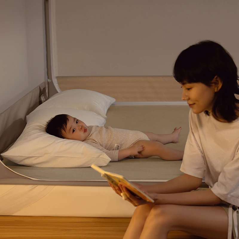 Stable Enhanced Quadrate Bed Tent Reinforced Steel Support Prevent Falling Anti-Falling Mosquito Net