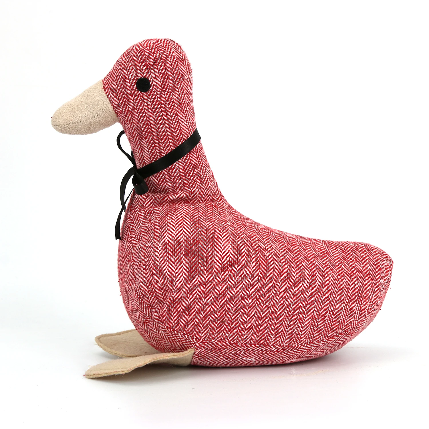 Chinese Factory Lovely Pink Duck Door Stop Decorative Fabric Animal Door Stop Animal Door Stopper