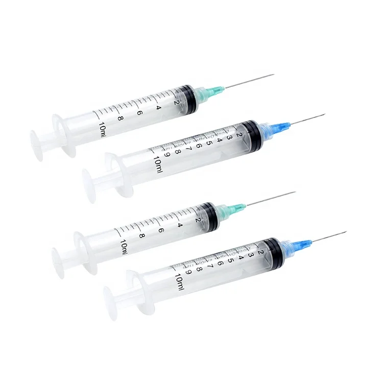 Disposable Plastic Medical Luer/Slip Lock Injection Syringe with Needle