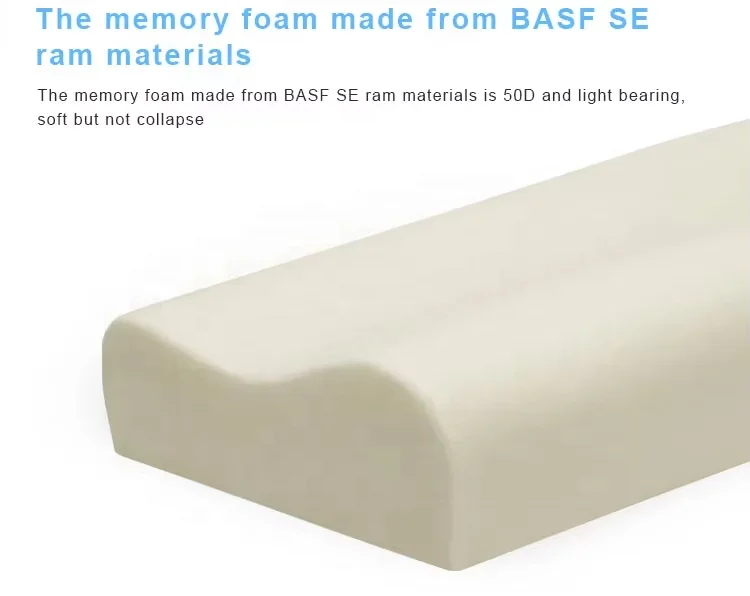 Custom Bed Sleep Factory Embroidery Orthopedic Memory Foam Contour King Size Pillow with OEKO-TEX 200TC Neck Features