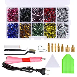 Cheap Factory Directly Sale Fast Heating Press Hot Fix Rhinestone Applicator Accessories Kit for Wedding Dress Shoes Crystal DIY