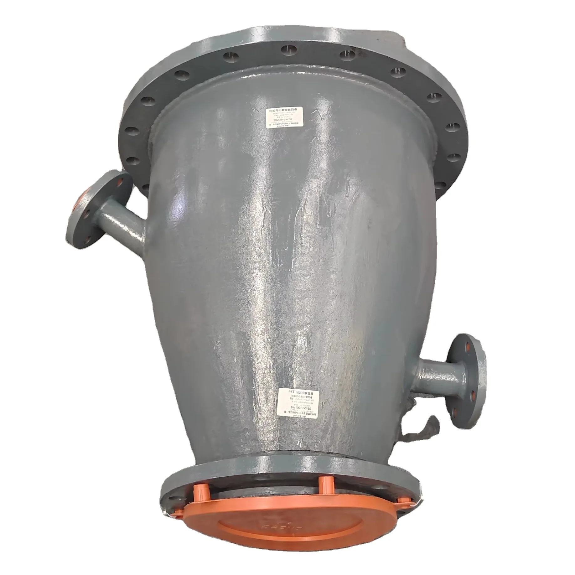 Anticorrosion PTFE Lined Iron Pipe Spool 110mm Malleable Iron Casting Forging PN16 Water Pressure 12mm Size Pipe Fittings