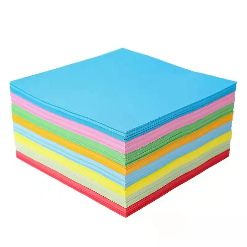 2021 hot sale card paper multi color hand made DIY children panting  thickening 80gsm a4 paper designs