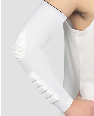 Padded Elbow Forearm Sleeves Compression Arm Protective Support , Elbow Sleeves Unisex for Basketball, Football, Volleyball