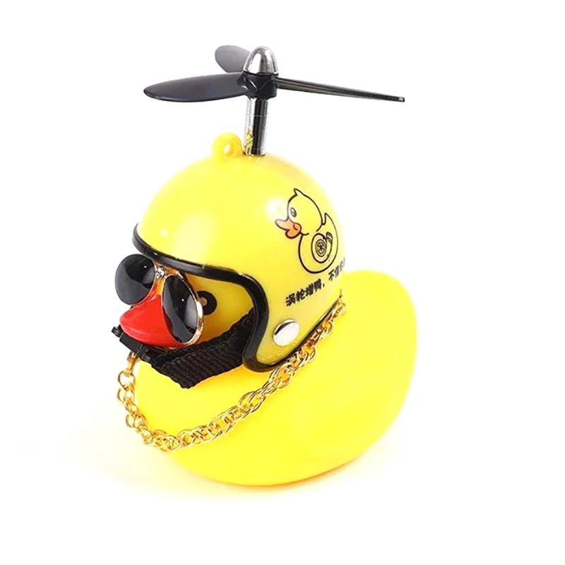 Bike Accessories Auto Goods Gift Wind Motor Car Duck Helmet Super Cool Cycling Bike Duck Decoration Without Lights Horn