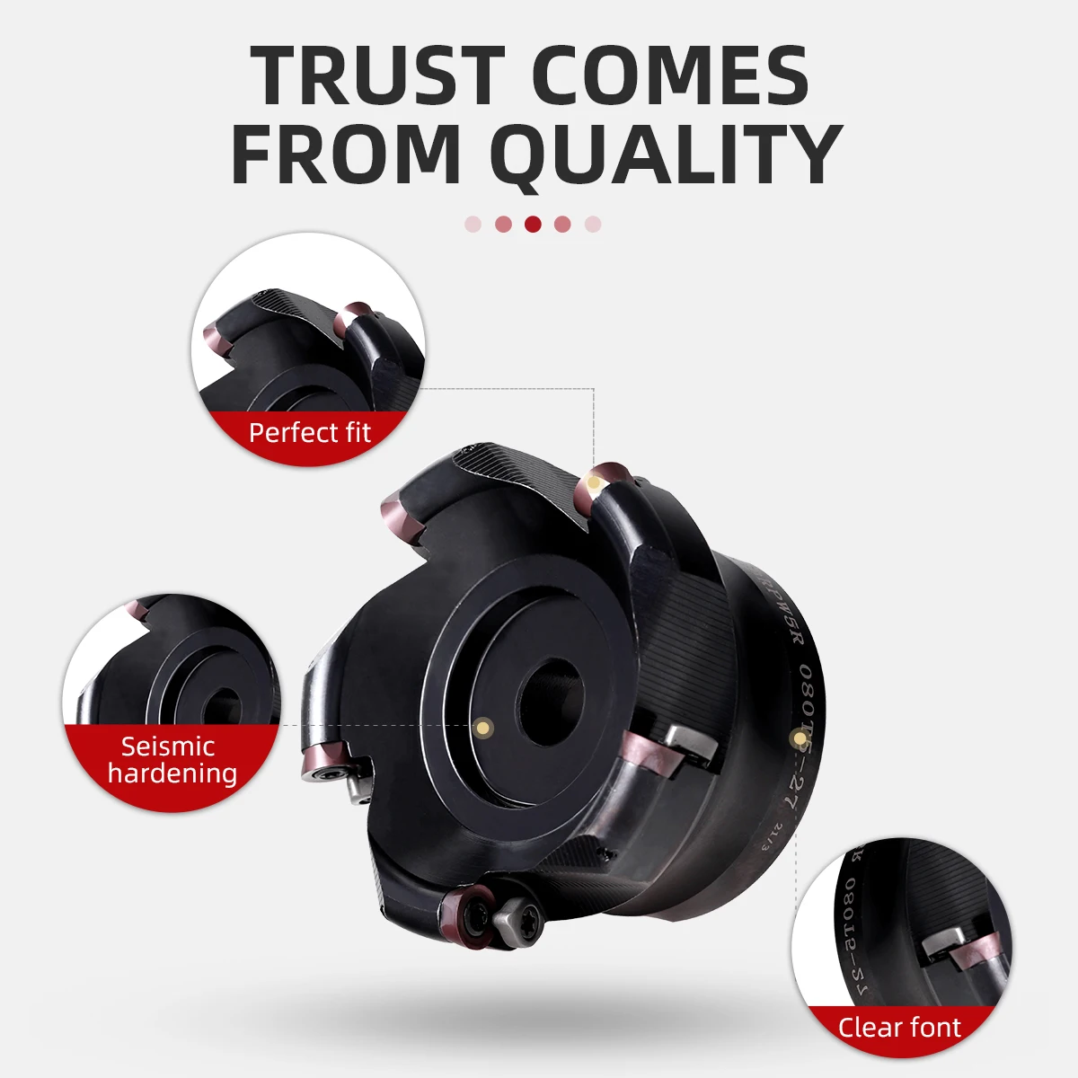 CNC Lathe Tool Face End Mill Shank Cutting EMRW 6R EMR 5R Round Nose Milling Cutter for RPMT RPMW 1003 Carbide Insert