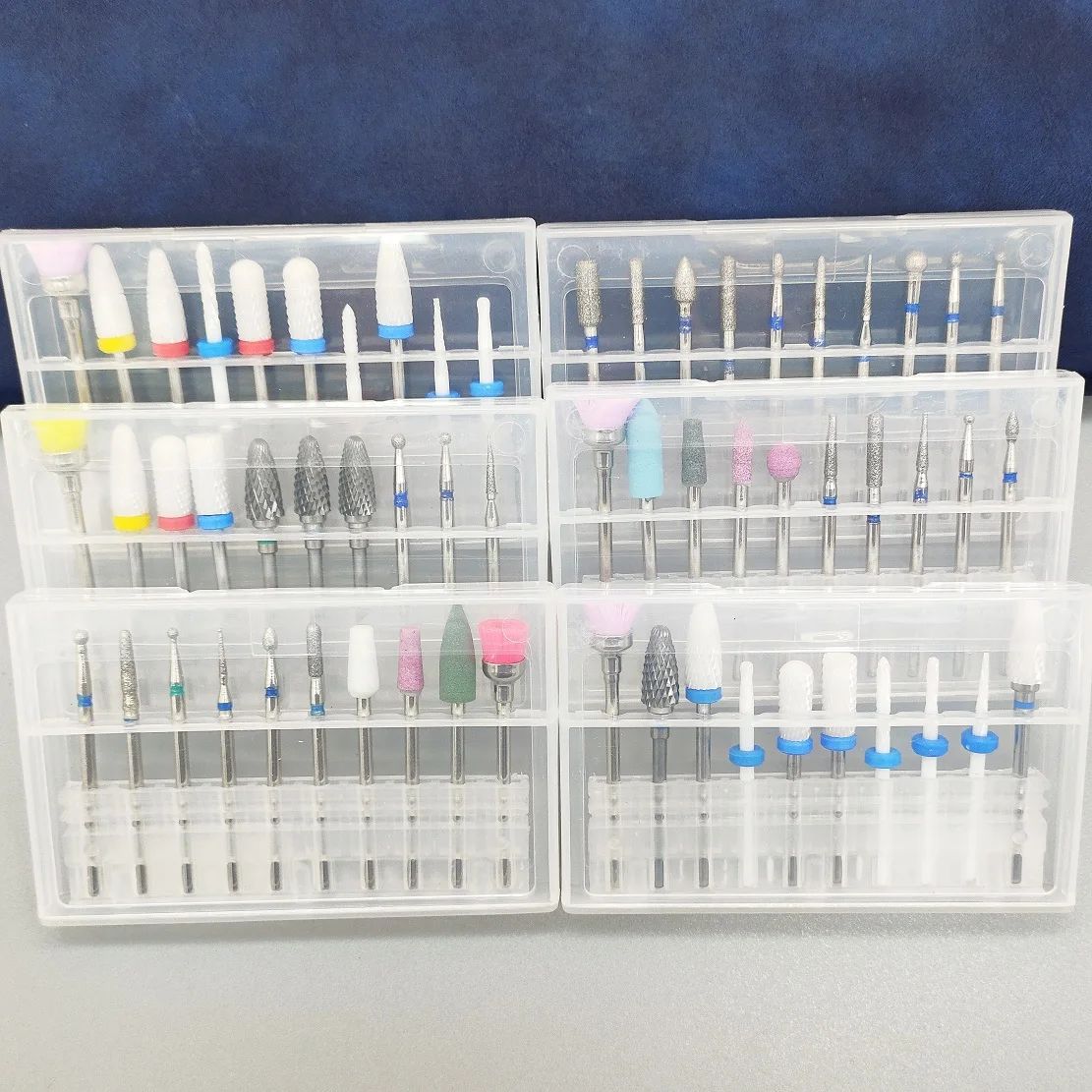 10 Piece Set Diamond Nail Drill Carbide Bit Milling Cutter for Manicure Nail Machine Bit Nail Accessories Tools Russian Manicure