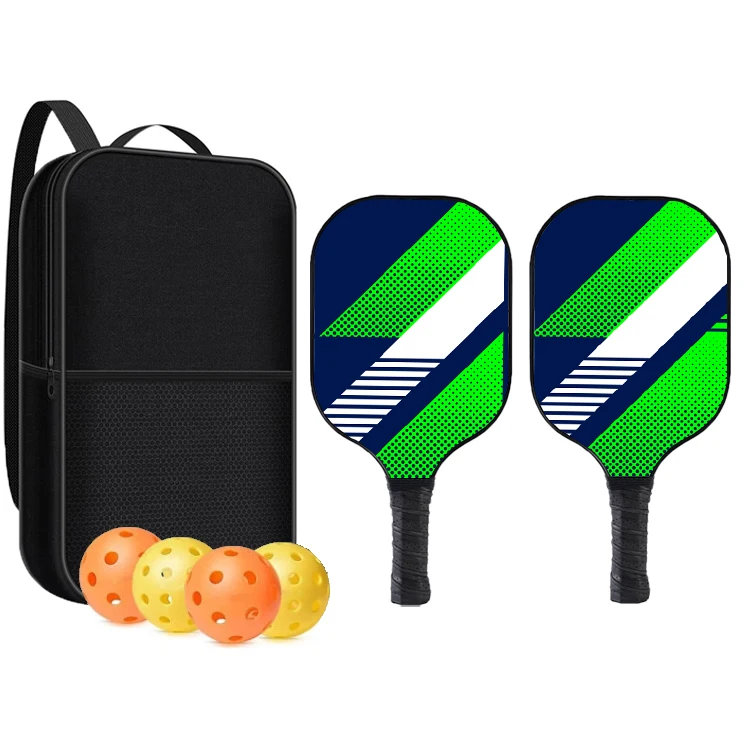 Top Sale USAPA Approved Cover Fiberglass Surface  Pickleball Set With Pickleball Ball