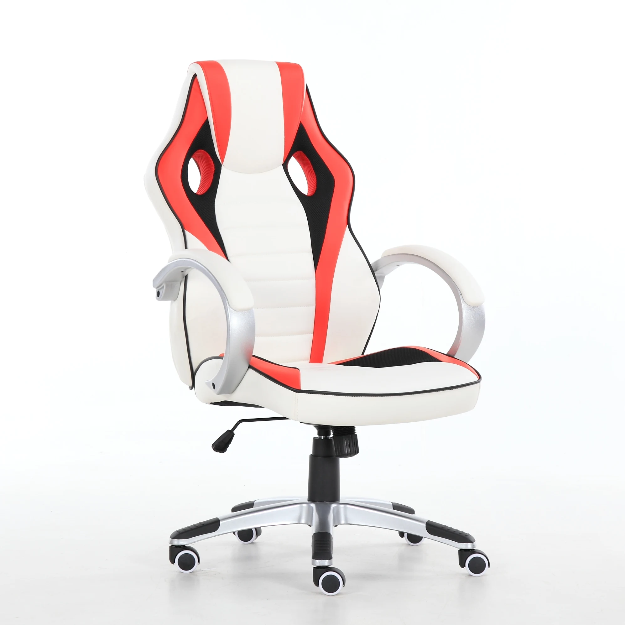 Premium Linkage Armrest Red Ergonomic Computer Foam Sports Seat Cushion Gaming Chair Racing