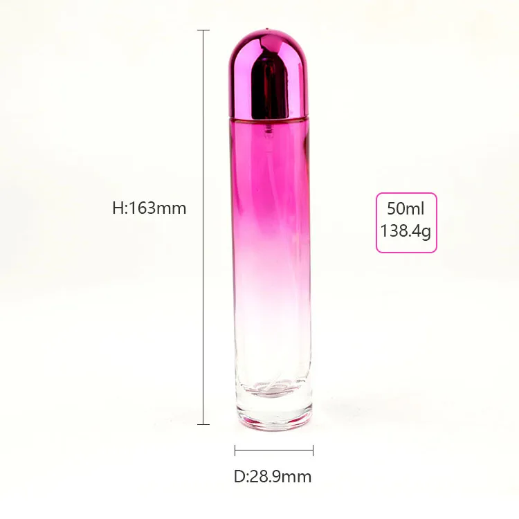 Luxury Empty Perfume Bottle 50ml Glass Bottle Wholesale Cosmetic Screen Printing fragrance bottle