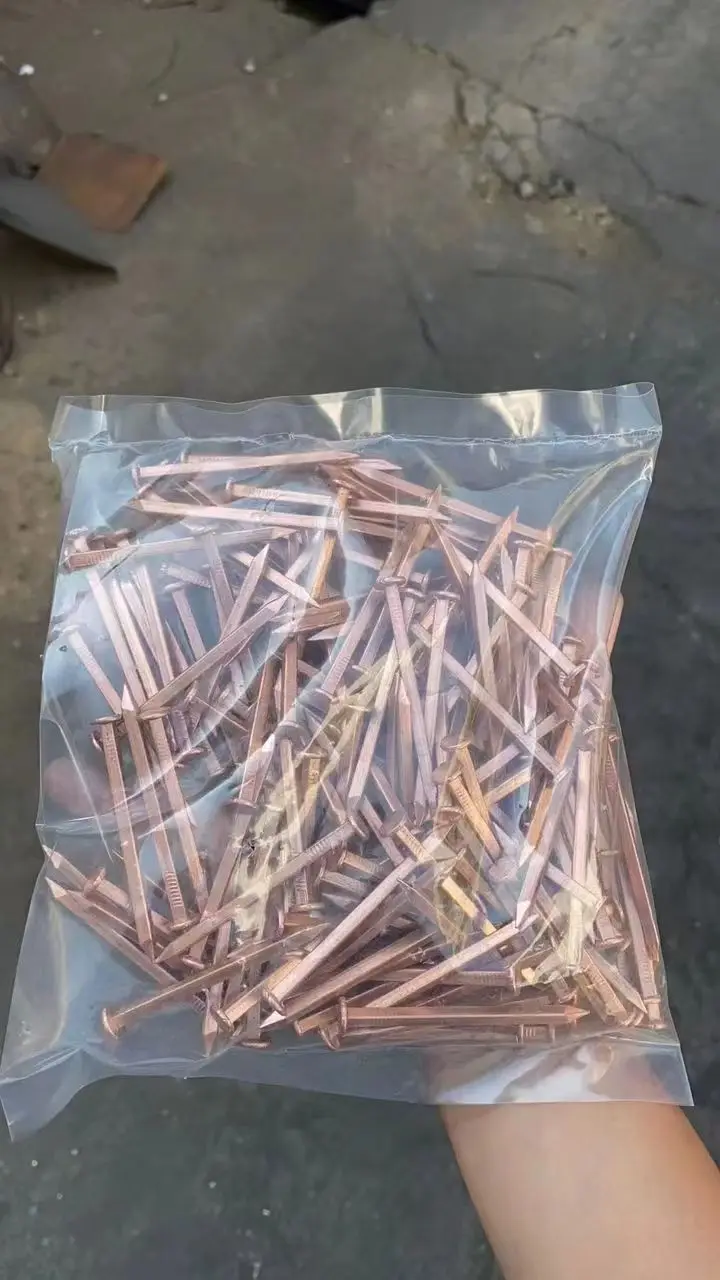 High quality smooth shank copper square boat nails square boat nail