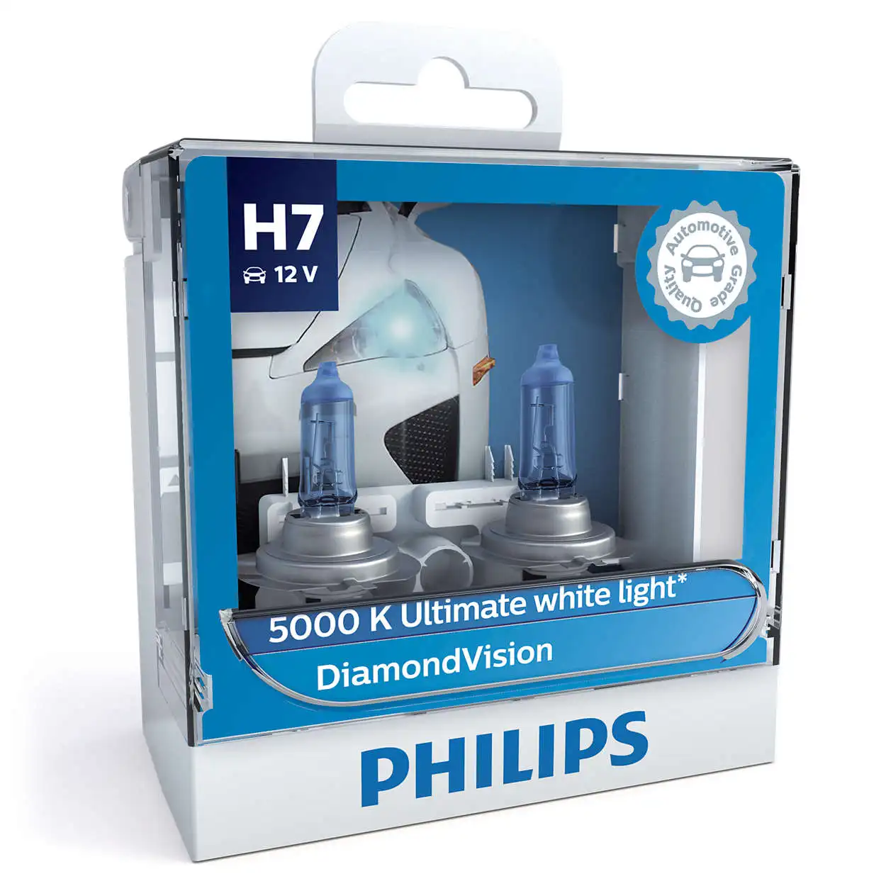 Philips Xenon  Halogen H7 12V 55W Diamond Vision 5000K halogen bulb LED headlight with ECE, DOT