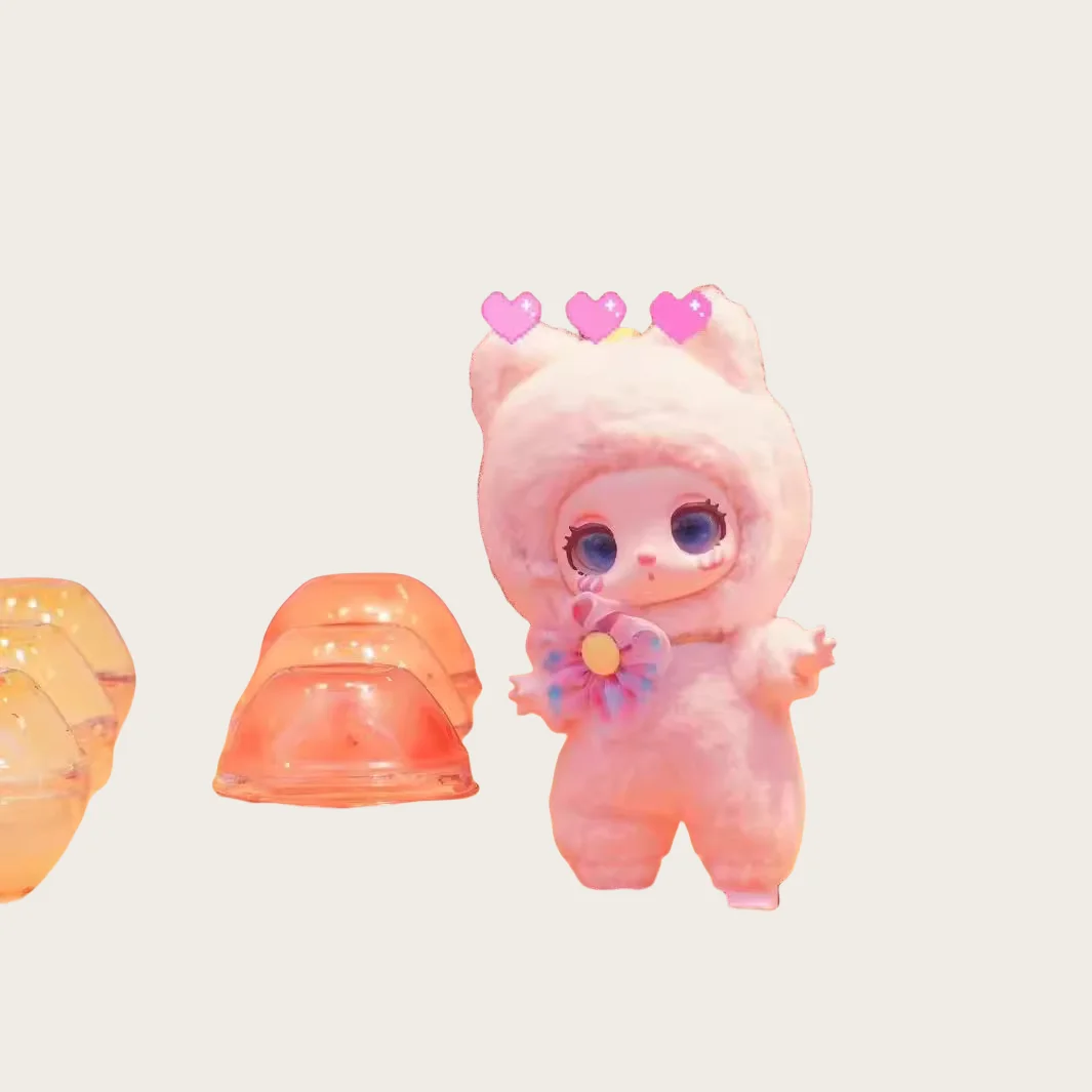 LIILA lucky CAT 16cm animal movable soft vinyl plush art toy blind box lucky liila lucky cat set LIILA ZOO