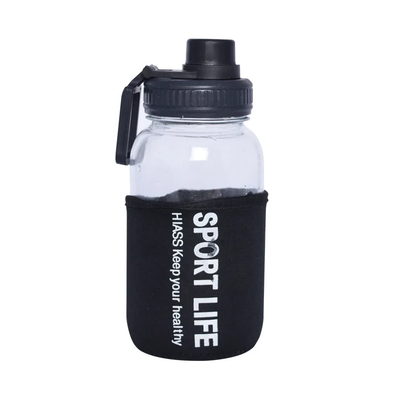 750ml Fitness Glass Portable Capacity Space Drinking Water Bottle Cup Heat Insulation