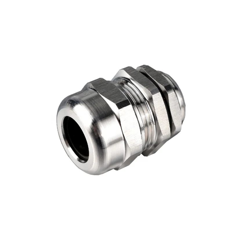 PG13.5 SS304 SS316 waterproof IP68 connector hot sale Spiral Metal Stainless Steel Cable Glands