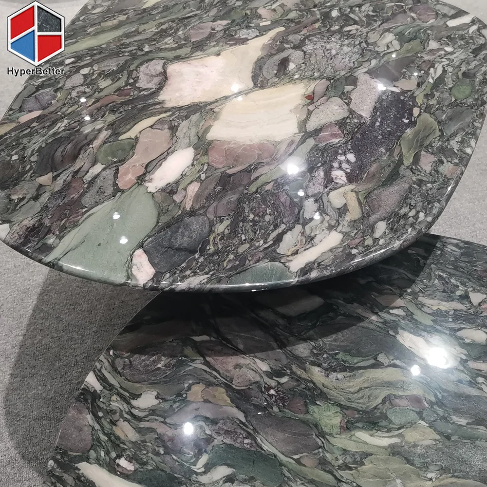 4 seasons marble set of 2 ellipse coffee table living room center table