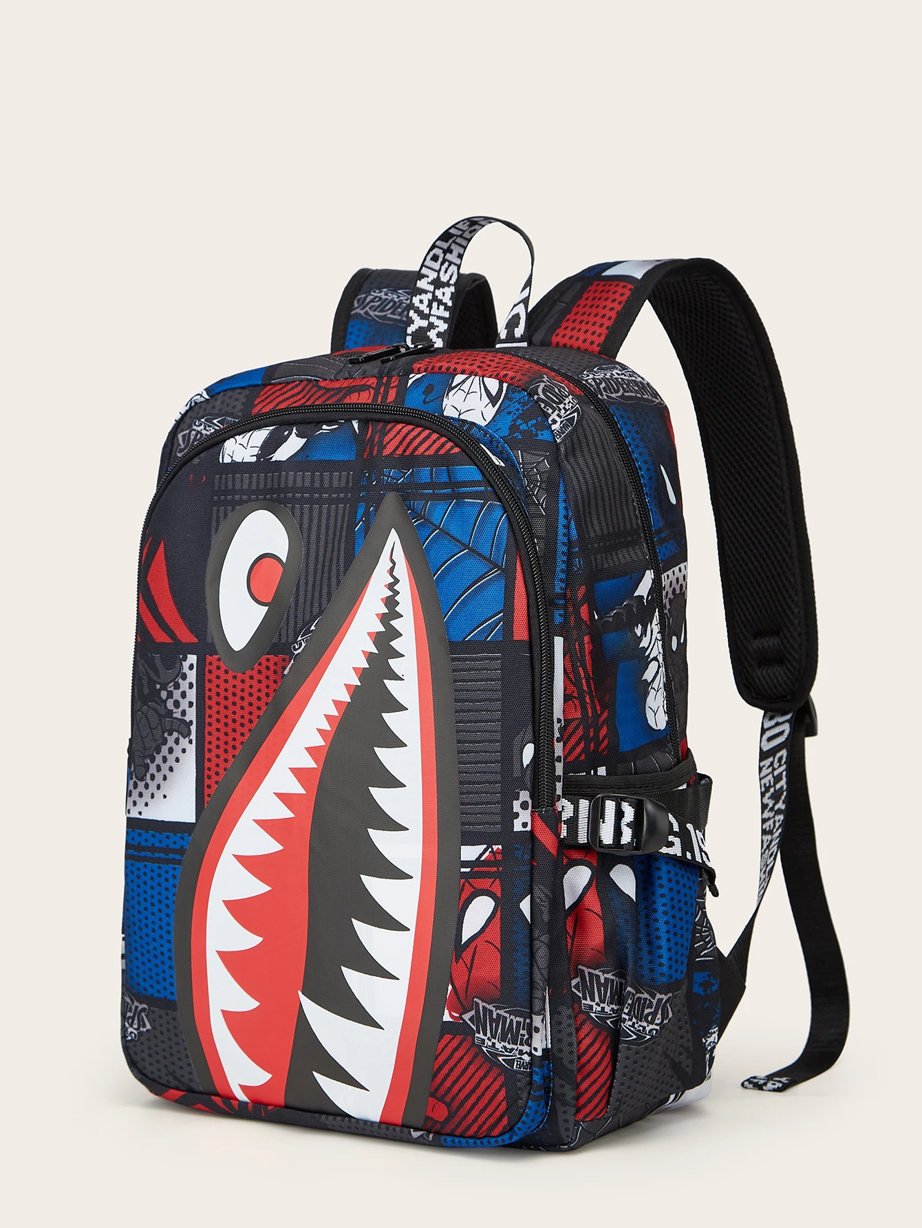 Cartoon High Quality and Large Capacity Student Backpack PVC Unisex Backpack with Usb Charging School Laptop Backpack 3 Colors