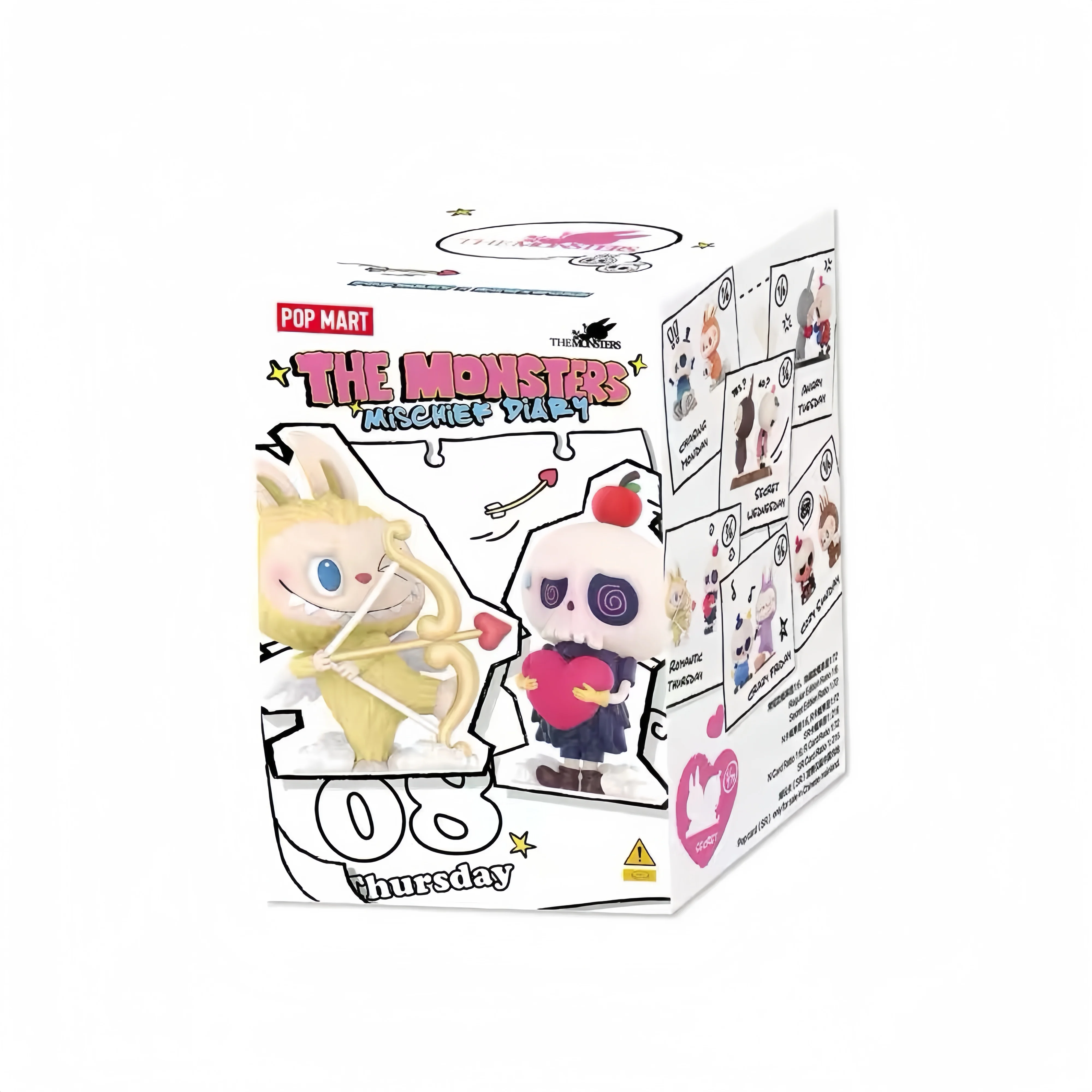 POPMART Cute Authentic THE MONSTERS Naughty Diary Series Labubu Handmade Blind Box Promotional Gifts