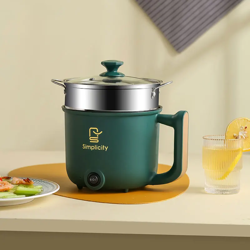 Multipurpose Household Electric Portable Cooker with SS or PP Steamer and Dormitory Electric Hot Pot