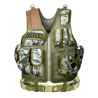 Security Guard Combat Vest For Hunting Crossfit Gym Paintball Game Tactical Armor Vest comfortable & Breathable